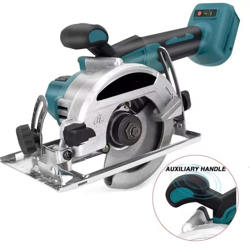 5 Inch Brushless Cordless Circular Saw (Machine Only) Compact Brushless Power Saw with Digital Display for Wood, Plywood, Laminate Flooring, Plastic & DIY Projects