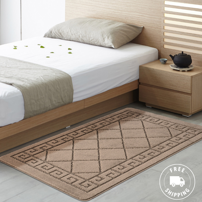 Non-Slip Geometric Gel Mat Greek Style Hallway Rug Runner Kitchen Floor Mat Size