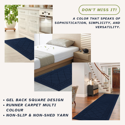 Non-Slip Geometric Gel Mat Greek Style Hallway Rug Runner Kitchen Floor Mat Size