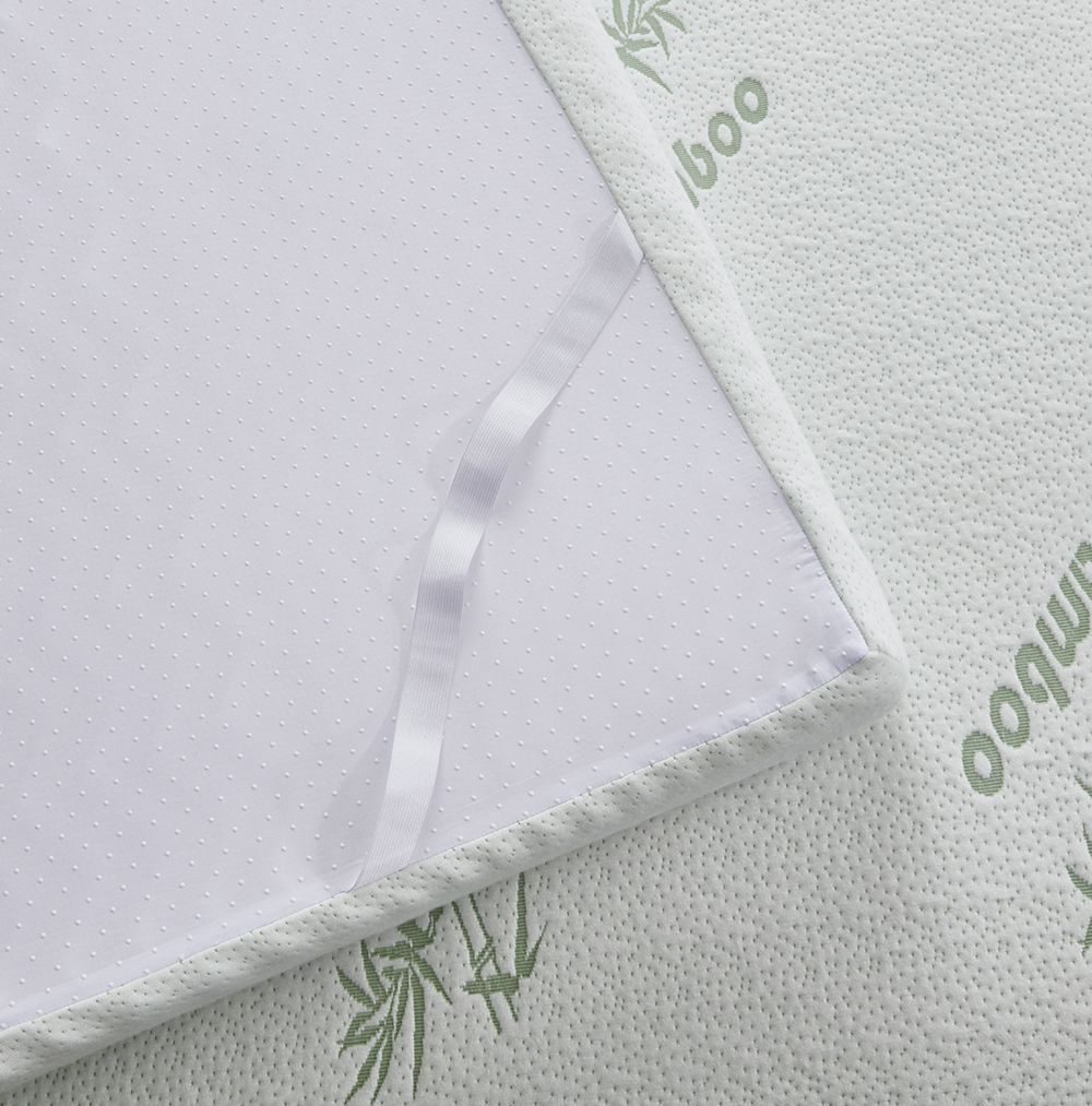 2 & 4 Inch Thick Bamboo Foam Mattress Topper 5 Zone Mattress Enhancer