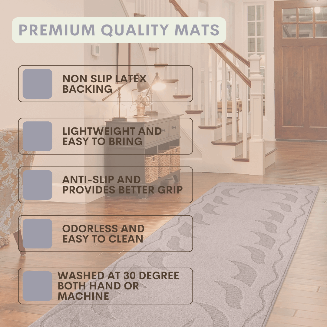 Long Hallway Kitchen Runner Door Mats Bedroom Rugs Carpet Floor Mat UK Non-Slip