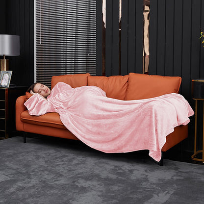 Wearable Lounge Blanket Soft Sherpa Fleece Snuggly & Warm Comfortable Sofa Throw