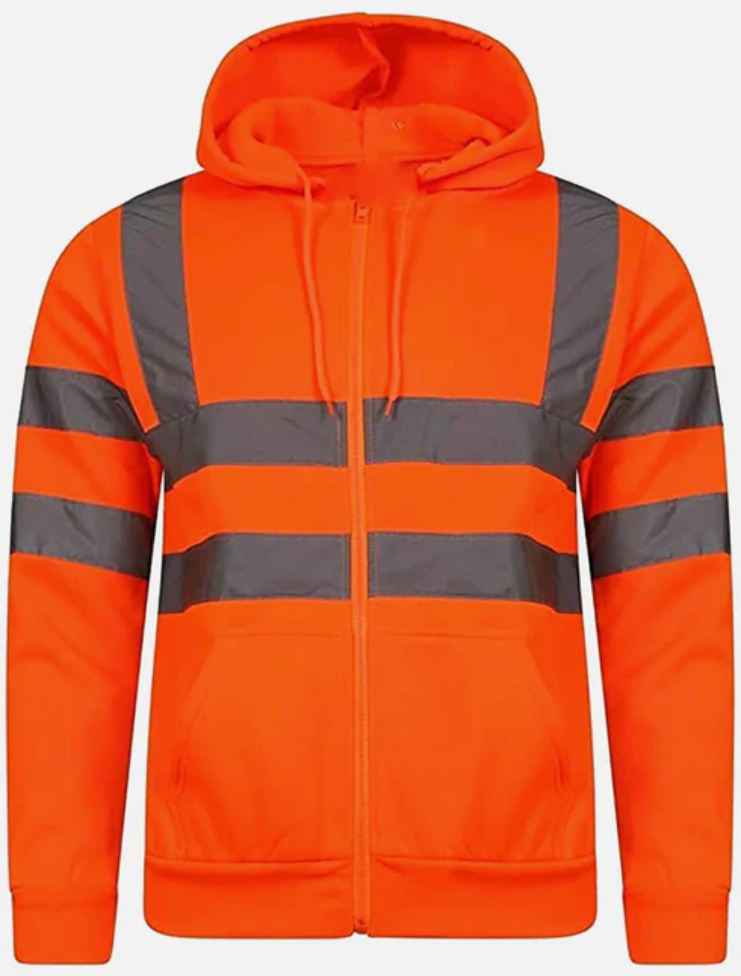 Hi Visibility PPE Reflective Hoodies Work Wear Safety Hooded Sweatshirt