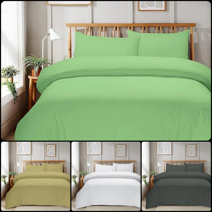 Plain Bedding Duvet Covers stripe Bed Sets Single Double King Size Quilt Covers