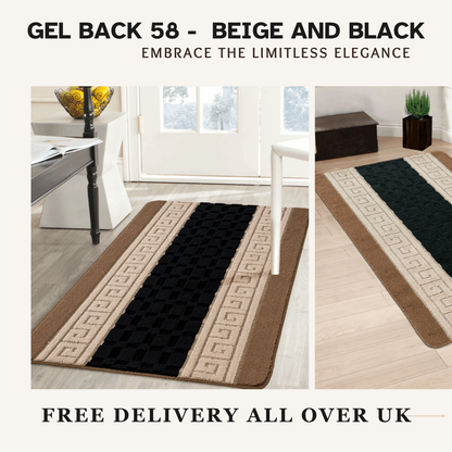 Door mat Mat Rug Non-Slip Gel Back for Kitchen Washable Runner Rugs for Hallways