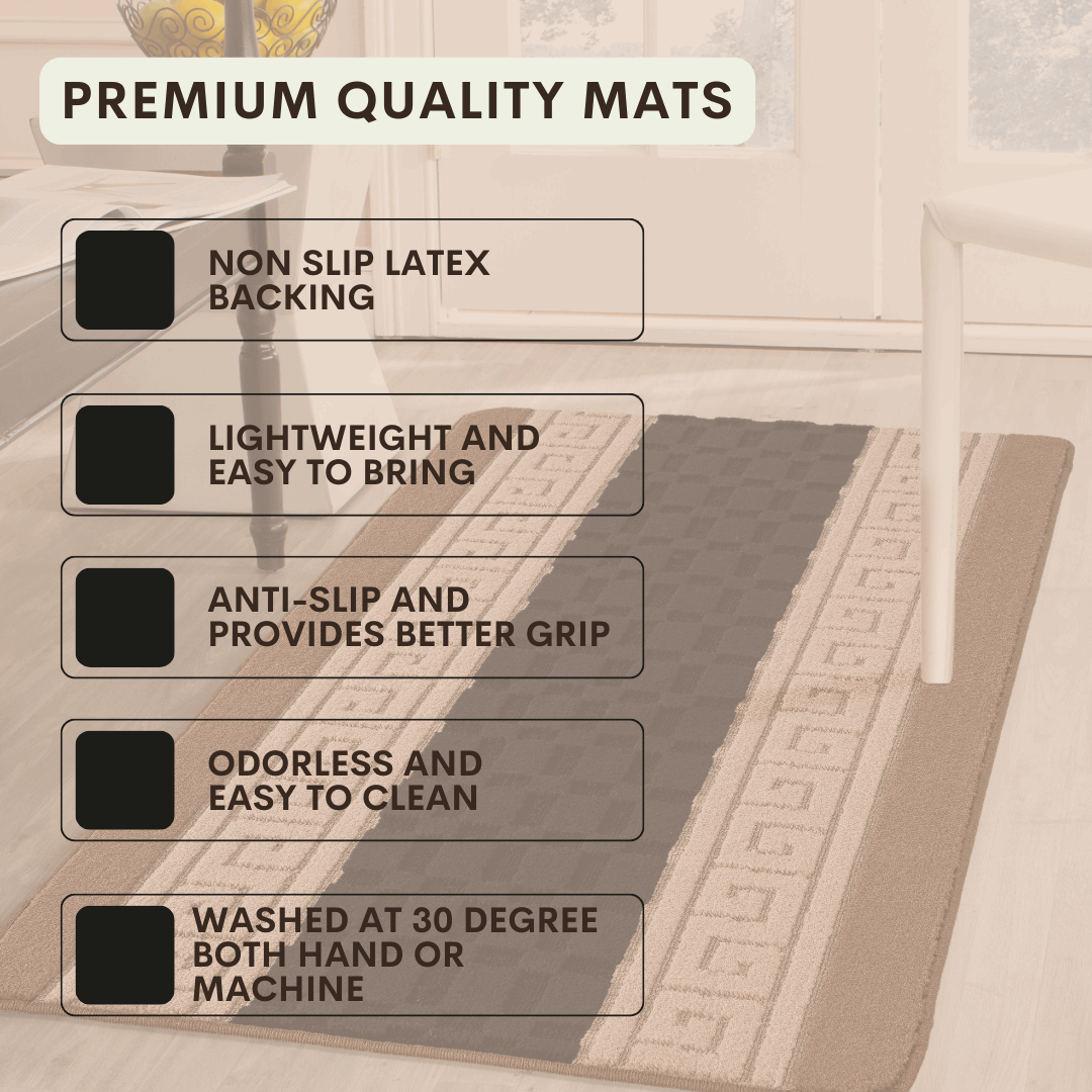 Door mat Mat Rug Non-Slip Gel Back for Kitchen Washable Runner Rugs for Hallways