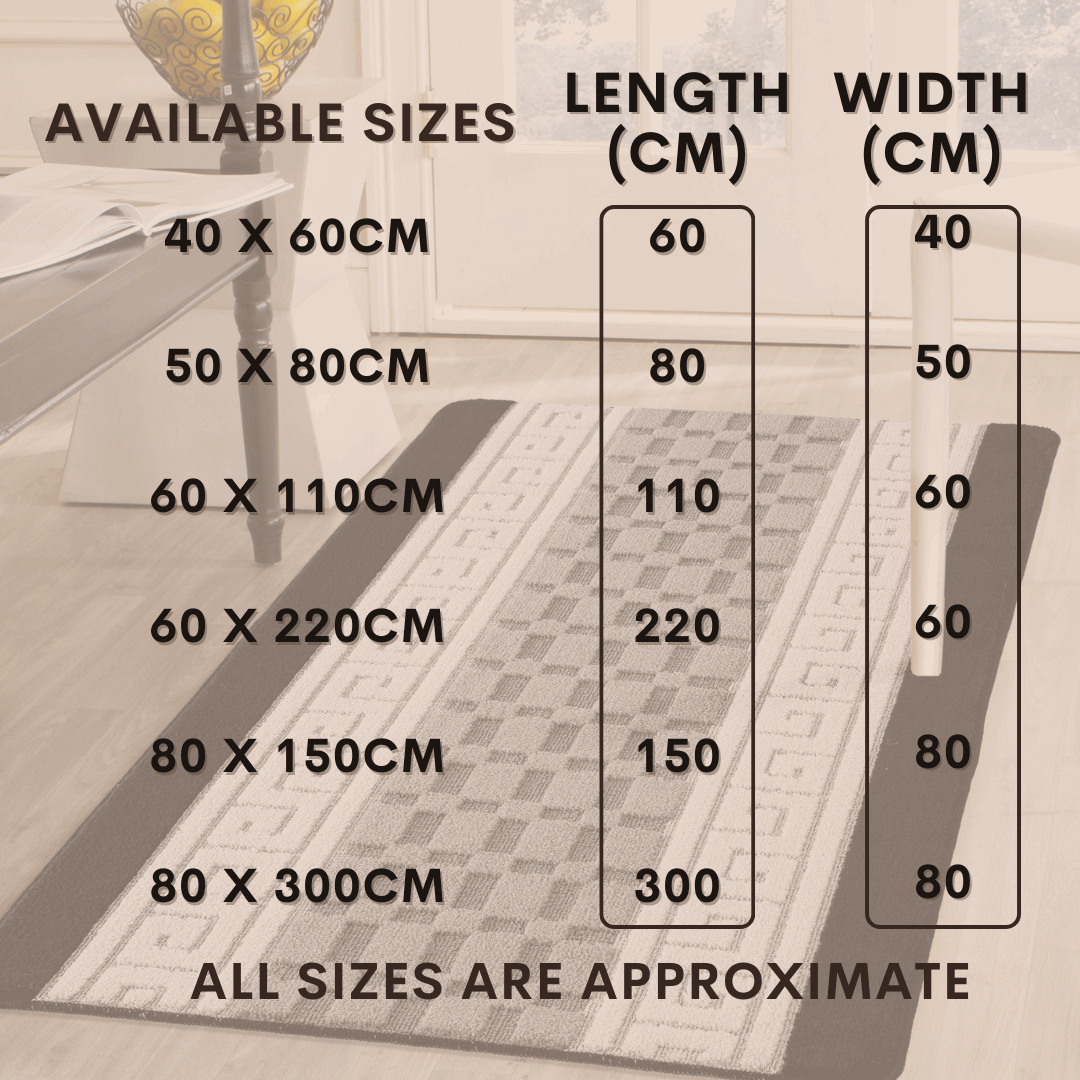 Door mat Mat Rug Non-Slip Gel Back for Kitchen Washable Runner Rugs for Hallways