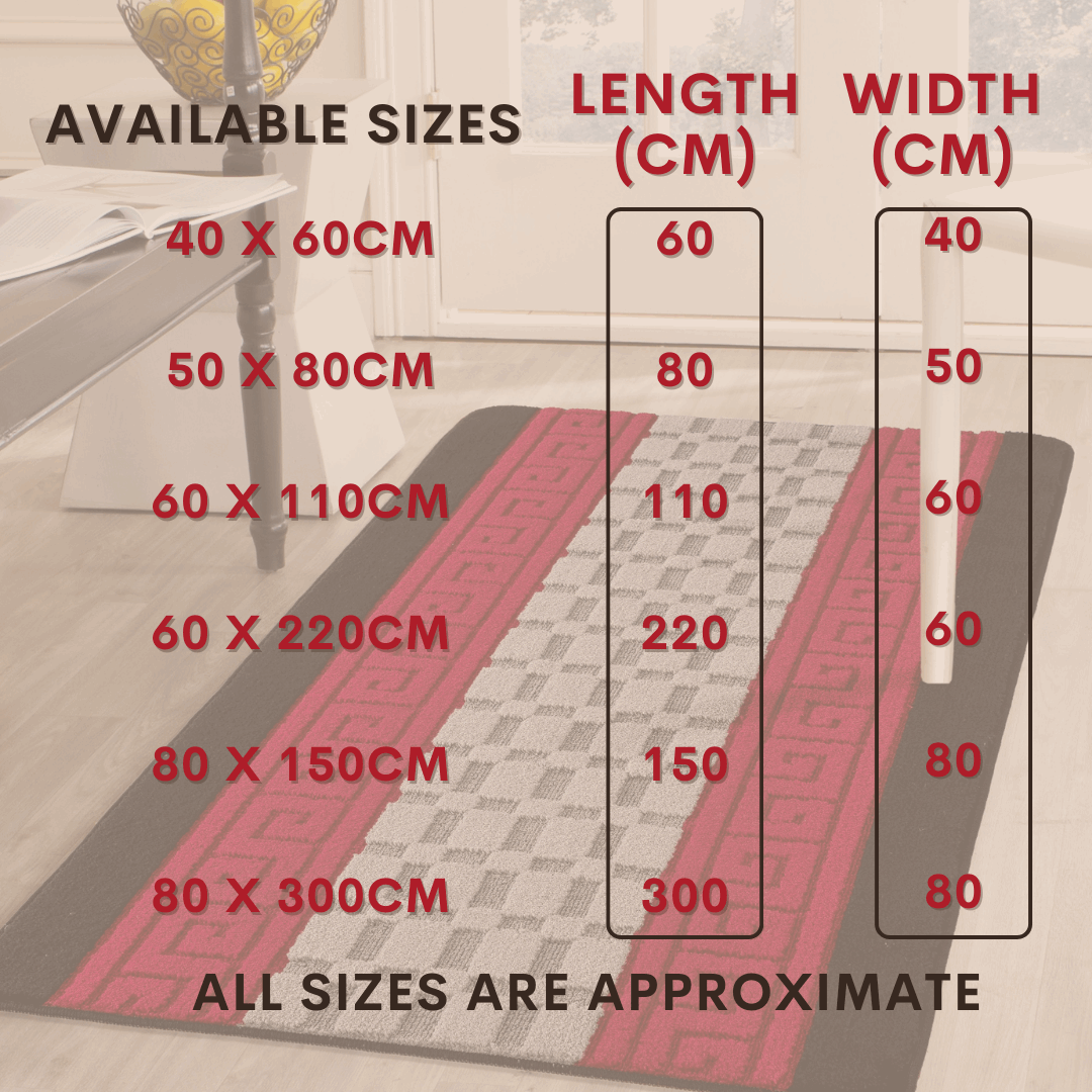 Door mat Mat Rug Non-Slip Gel Back for Kitchen Washable Runner Rugs for Hallways