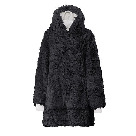 Teddy Faux Fur Fluffy Fleece Hoodie Ladies Oversized Hooded Hoodies Top