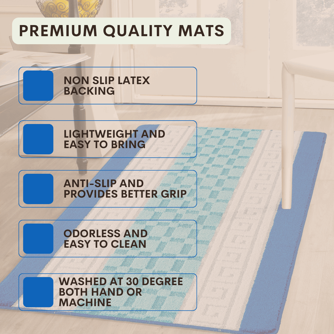 Door mat Mat Rug Non-Slip Gel Back for Kitchen Washable Runner Rugs for Hallways