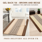 Door mat Mat Rug Non-Slip Gel Back for Kitchen Washable Runner Rugs for Hallways