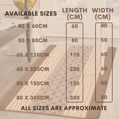 Door mat Mat Rug Non-Slip Gel Back for Kitchen Washable Runner Rugs for Hallways