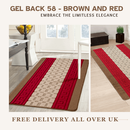 Door mat Mat Rug Non-Slip Gel Back for Kitchen Washable Runner Rugs for Hallways