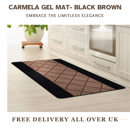 Non-Slip Gel Mat Greek Style Geometric Hallway Rug Runner Kitchen Floor Mat Uk