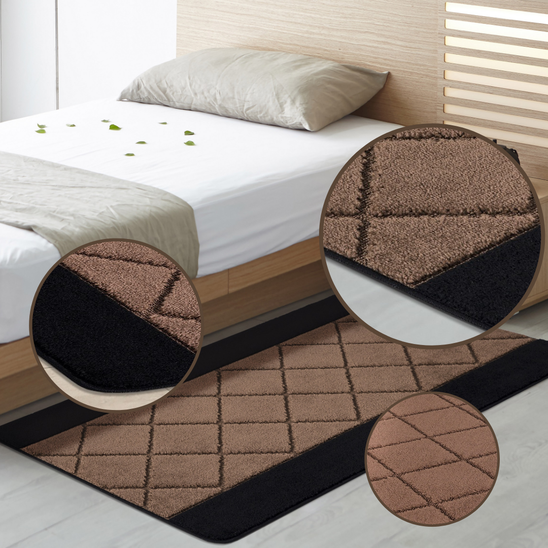 Non-Slip Gel Mat Greek Style Geometric Hallway Rug Runner Kitchen Floor Mat Uk