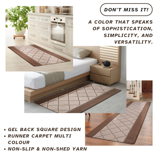 Non-Slip Gel Mat Greek Style Geometric Hallway Rug Runner Kitchen Floor Mat Uk