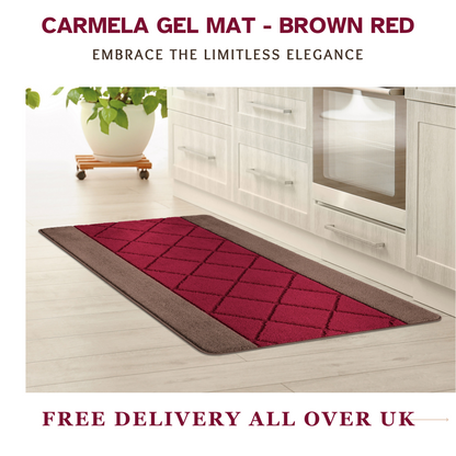 Non-Slip Gel Mat Greek Style Geometric Hallway Rug Runner Kitchen Floor Mat Uk