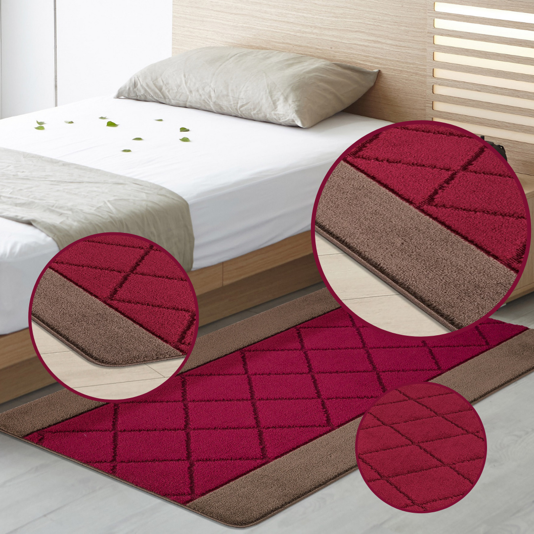 Non-Slip Gel Mat Greek Style Geometric Hallway Rug Runner Kitchen Floor Mat Uk