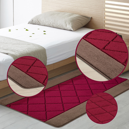 Non-Slip Gel Mat Greek Style Geometric Hallway Rug Runner Kitchen Floor Mat Uk