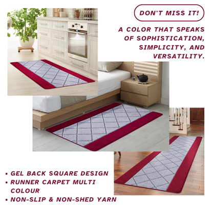 Non-Slip Gel Mat Greek Style Geometric Hallway Rug Runner Kitchen Floor Mat Uk