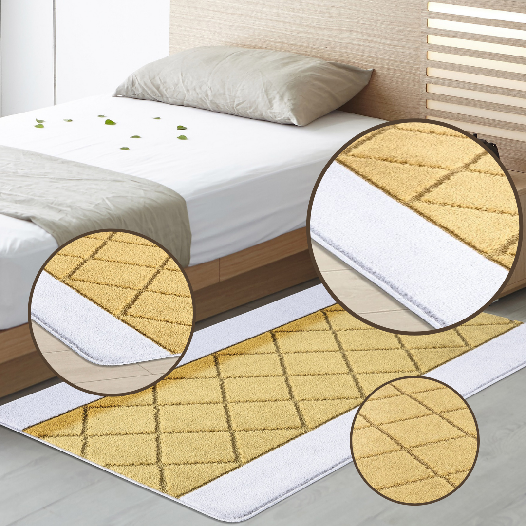 Non-Slip Gel Mat Greek Style Geometric Hallway Rug Runner Kitchen Floor Mat Uk