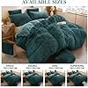 Luxury Faux Fur Shaggy Duvet Cover Set  Super Soft Plush Teddy Fleece Bedding Set with Matching Pillowcase  Warm Winter Bed Linen