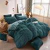 Luxury Faux Fur Shaggy Duvet Cover Set  Super Soft Plush Teddy Fleece Bedding Set with Matching Pillowcase  Warm Winter Bed Linen