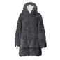 Teddy Faux Fur Fluffy Fleece Hoodie Ladies Oversized Hooded Hoodies Top