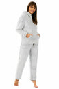 New Ladies Sherpa Fleece Pyjama Set Soft Warm Thermal Loungewear Set Nightwear