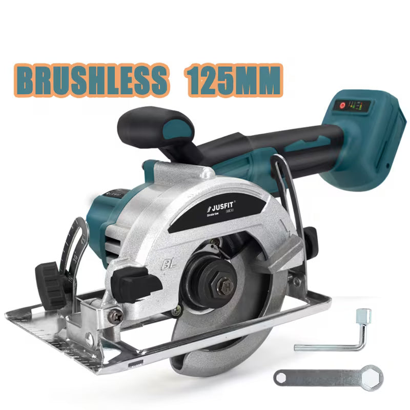 5 Inch Brushless Cordless Circular Saw (Machine Only)  Compact Brushless Power Saw with Digital Display for Wood, Plywood, Laminate Flooring, Plastic & DIY Projects