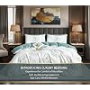 Luxury Microfiber Duvet Cover Set 3 Piece  Ultra Soft Breathable Quilt Cover with Hidden Zipper Closure  Lightweight Hypoallergenic Bedding Set with 2 Pillowcases