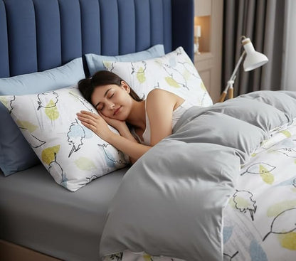 Luxury Microfiber Duvet Cover Set 3 Piece  Ultra Soft Breathable Quilt Cover with Hidden Zipper Closure  Lightweight Hypoallergenic Bedding Set with 2 Pillowcases
