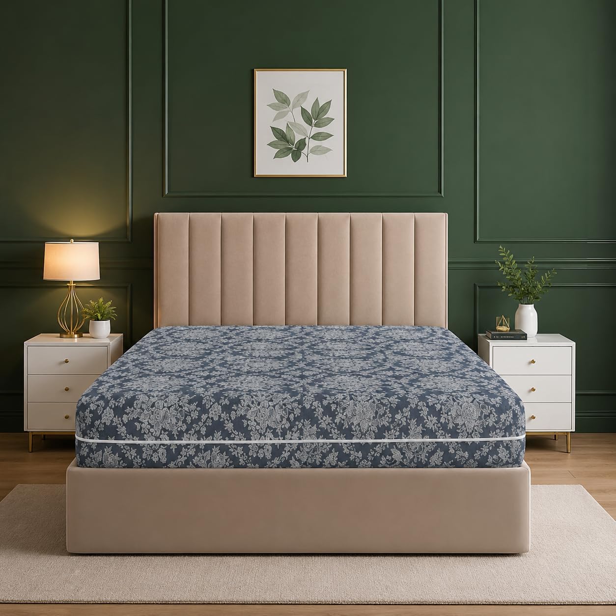 King Size Mattress Protector 30cm Deep Fitted Polycotton Mattress Cover with Zip | Anti Allergy, Breathable & Dust Mite Resistant