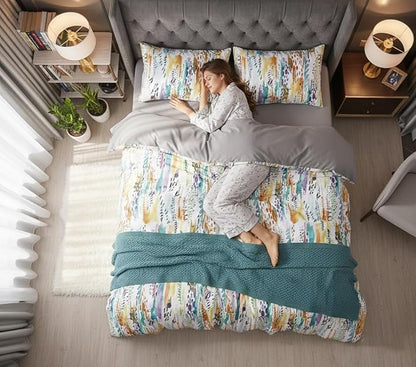Luxury Microfiber Duvet Cover Set 3 Piece  Ultra Soft Breathable Quilt Cover with Hidden Zipper Closure  Lightweight Hypoallergenic Bedding Set with 2 Pillowcases