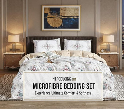 Luxury Microfiber Duvet Cover Set 3 Piece  Ultra Soft Breathable Quilt Cover with Hidden Zipper Closure  Lightweight Hypoallergenic Bedding Set with 2 Pillowcases