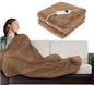 Luxurious Electric Heated Blanket With Digital Controller Soft Fleece Sofa Throw