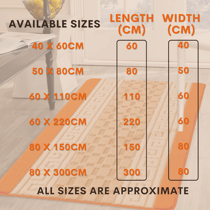 Door mat Mat Rug Non-Slip Gel Back for Kitchen Washable Runner Rugs for Hallways