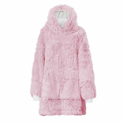 Teddy Faux Fur Fluffy Fleece Hoodie Ladies Oversized Hooded Hoodies Top