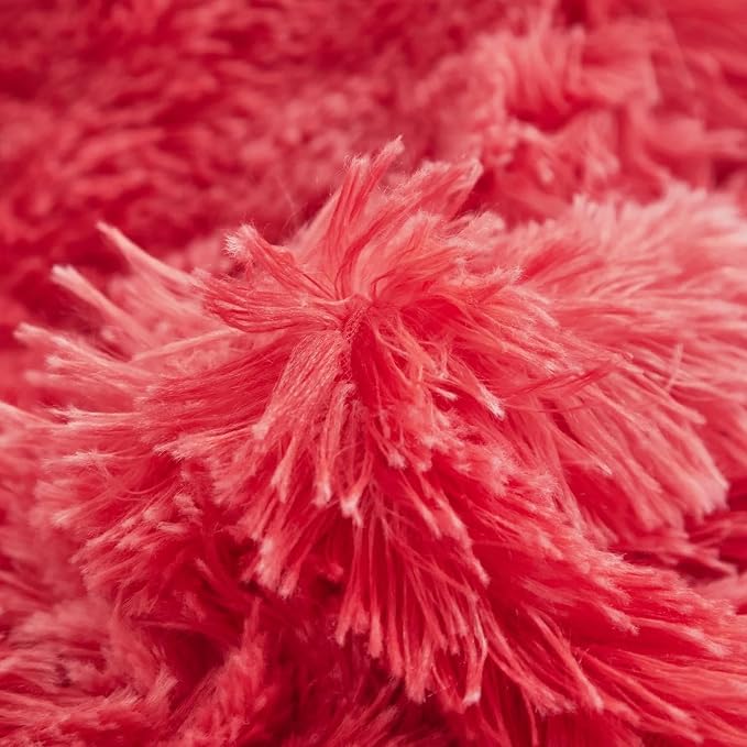 Luxury Faux Fur Shaggy Duvet Cover Set  Super Soft Plush Teddy Fleece Bedding Set with Matching Pillowcase  Warm Winter Bed Linen