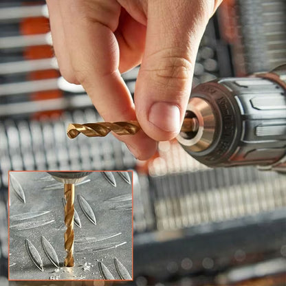 246PCS Professional Drill Bit & Screwdriver Bit Set  Titanium Coated HSS Drill Bits for Wood, Metal & Masonry with Magnetic Bit Holder & Storage Case