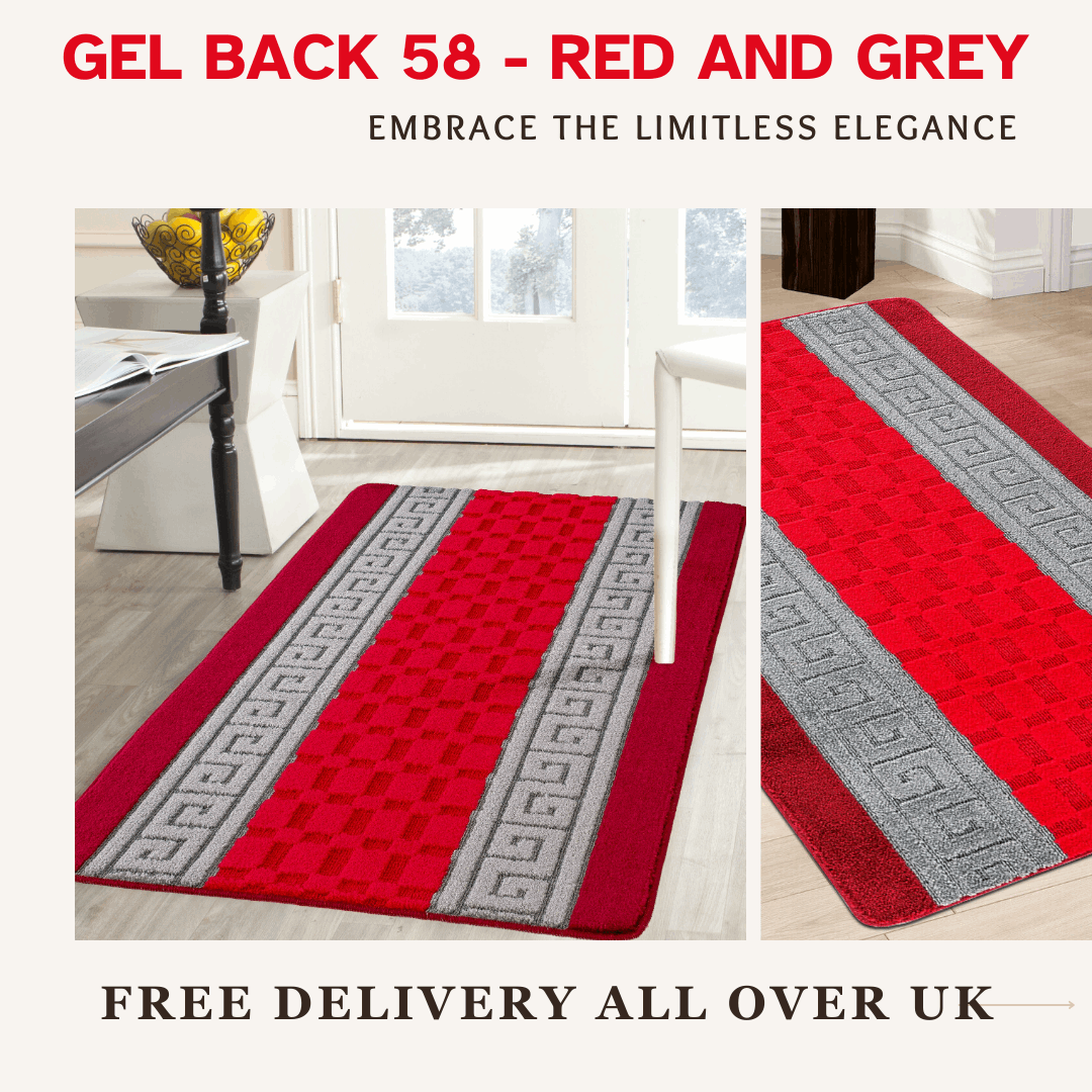 Door mat Mat Rug Non-Slip Gel Back for Kitchen Washable Runner Rugs for Hallways
