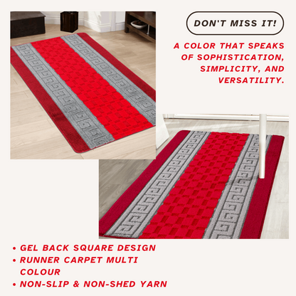 Door mat Mat Rug Non-Slip Gel Back for Kitchen Washable Runner Rugs for Hallways