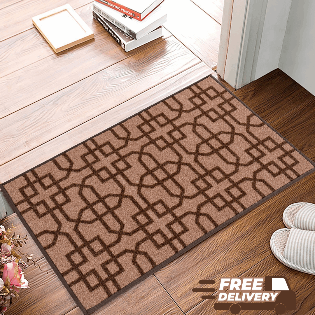 Hallway Geometric Runner Modern Kitchen Rug Non Slip Door Mat Long Floor Mats UK