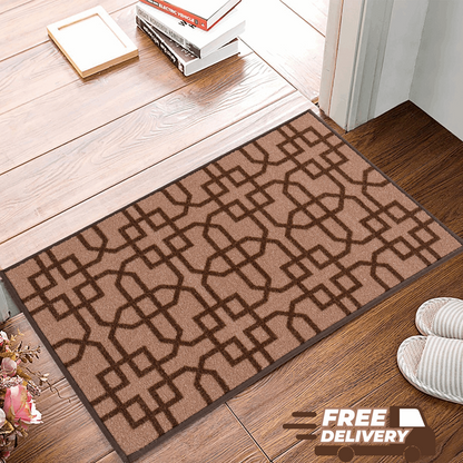 Hallway Geometric Runner Modern Kitchen Rug Non Slip Door Mat Long Floor Mats UK
