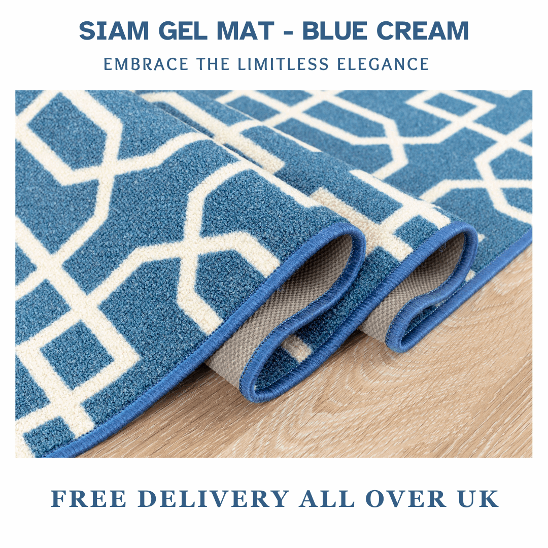 Hallway Geometric Runner Modern Kitchen Rug Non Slip Door Mat Long Floor Mats UK