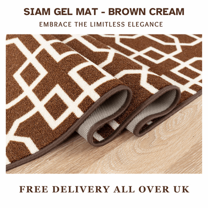 Hallway Geometric Runner Modern Kitchen Rug Non Slip Door Mat Long Floor Mats UK