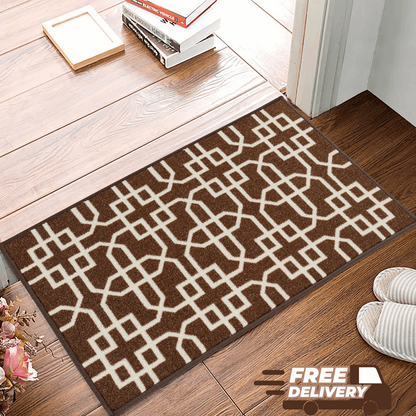 Hallway Geometric Runner Modern Kitchen Rug Non Slip Door Mat Long Floor Mats UK