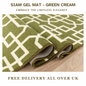 Hallway Geometric Runner Modern Kitchen Rug Non Slip Door Mat Long Floor Mats UK