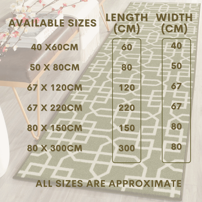 Hallway Geometric Runner Modern Kitchen Rug Non Slip Door Mat Long Floor Mats UK
