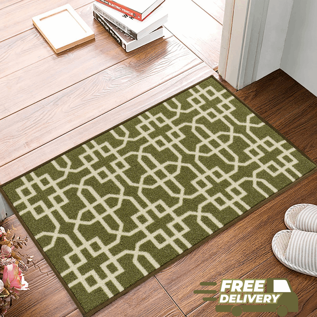 Hallway Geometric Runner Modern Kitchen Rug Non Slip Door Mat Long Floor Mats UK